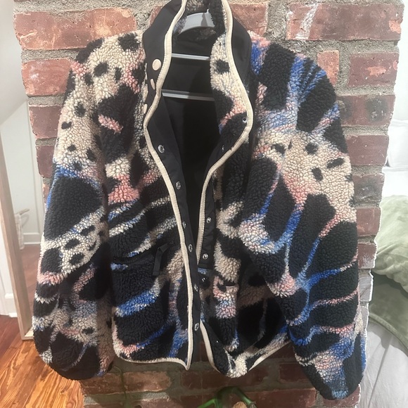 Free People Hit The Slopes Printed Fleece Jacket Monarch 🦋 - Picture 2 of 5